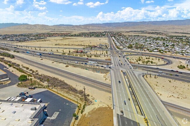 Experience scenic drives on Freeway 10 through Thousand Palms, CA.