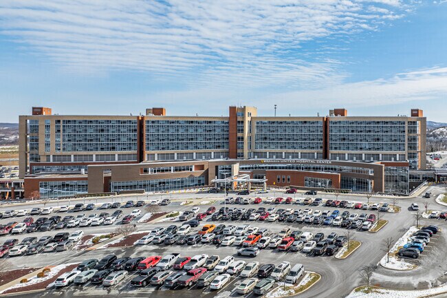 The United Hospital Center in Bridgeport is an employer for residents in Clarksburg.