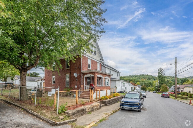 A row of homes lines a typical street in Jerome Park.