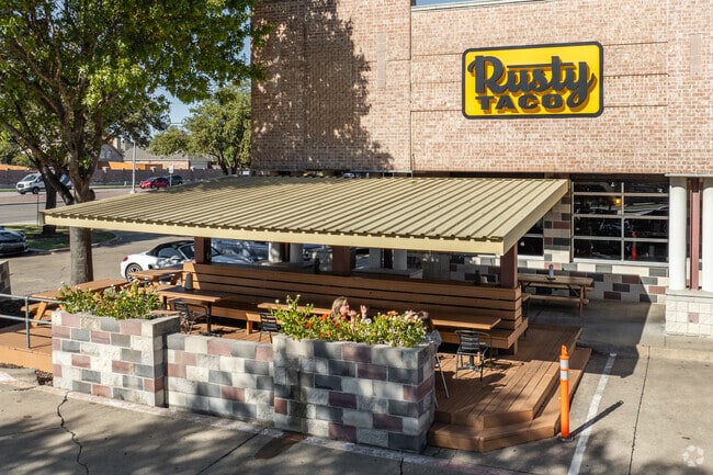 Just a short drive from White Rock Creek, Rusty Taco offers flavorful Mexican eats.