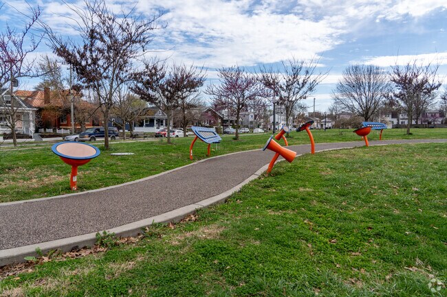 Shelby Park serves a family center for the whole neighborhood.