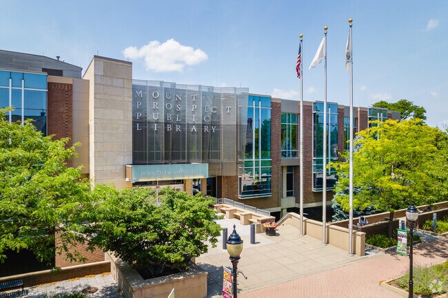 The Mount Prospect Public Library offers a variety of public resources to the community.