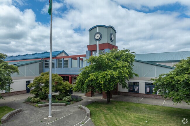 Mottman-Black Lake students can attend the B rated A G West Black Hills High School.