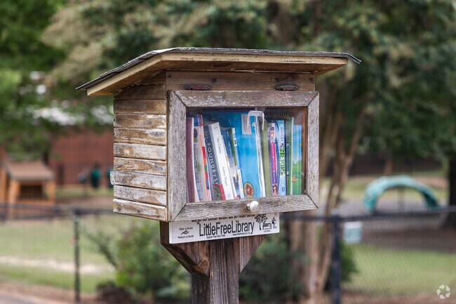 Students love the free library at South Fork Elementary in Winston-Salem.