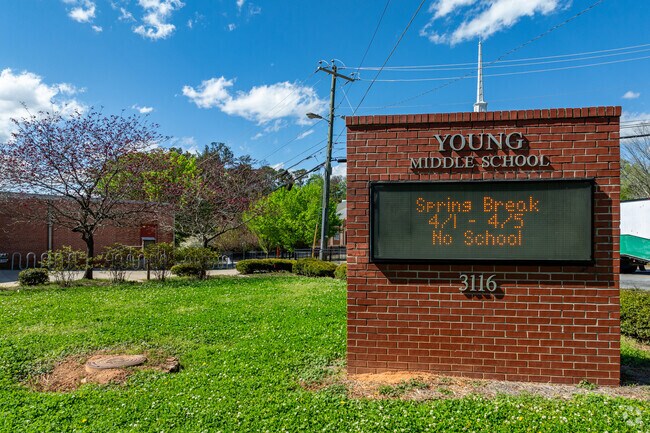Young Middle School has a student to teacher ratio of 13 to 1.