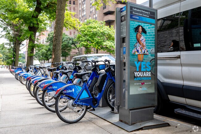 Take a ride on a Citi Bike and stroll the beautiful streets of Manhattan Valley.
