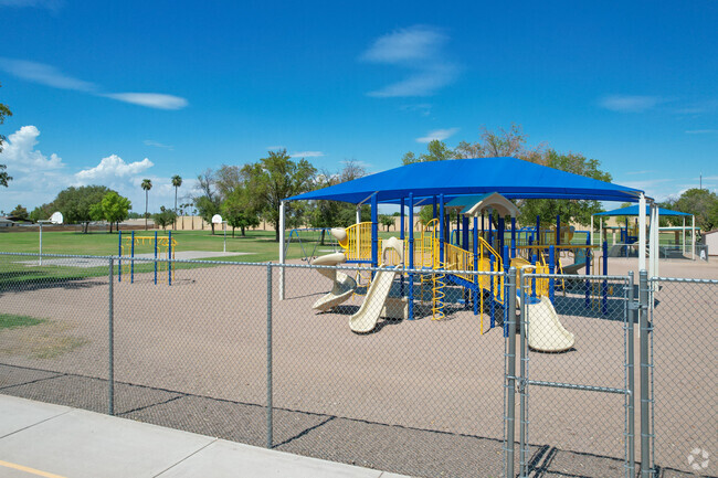 Washington Elementary in Mesa includes a playground and basketball court.