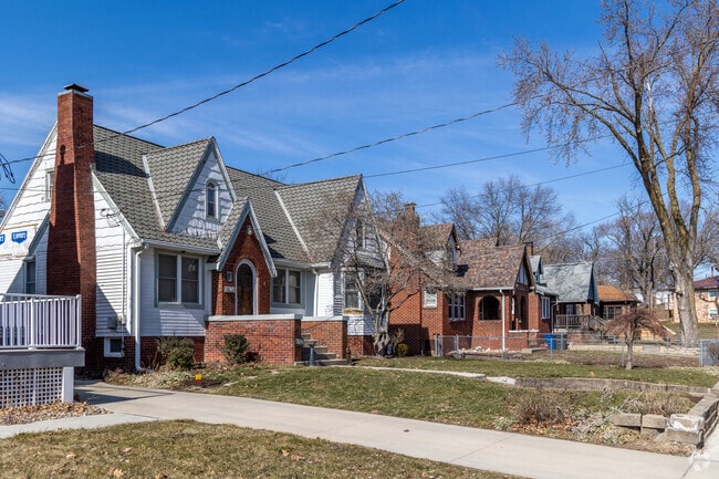 Sections of Oak Park feature rows of classic cottages.
