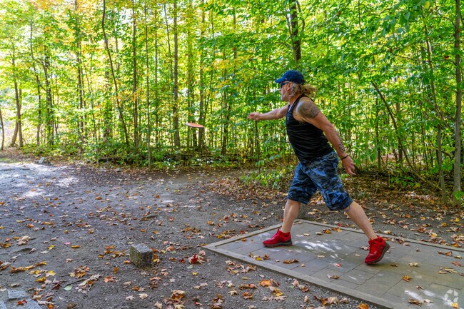 Disc golf in East Barre Town Forest combines outdoor recreation with Vermont’s scenic woodland trails, attracting active lifestyles in Barre Town.