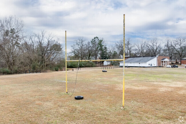 There is plenty of green space for students to enjoy at Holly Springs Junior High,
