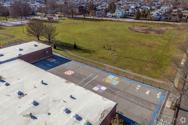Traditional play is not overlooked at Emma G. Whiteknact Elementary School in East Providence.