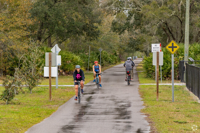 The Upper Tampa Bay Trail in Odessa has miles of trails to ride, and is close to Calusa.