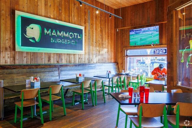 Mammoth Burger Co in Downtown Stanwood features many mouth watering burger choices.