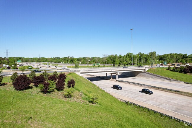 Interstate 485 is located right next to Prosperity Village Square.