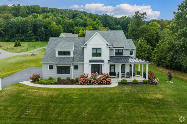 More modern, luxury homes offer privacy and lots of space in Farmdale.