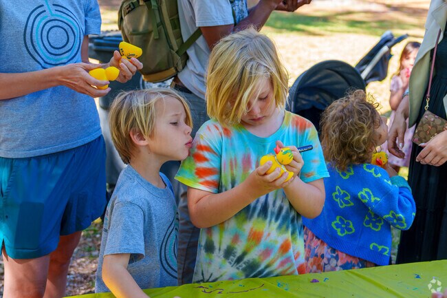 Kids enjoy decorating ducks for Winter Park's Great Duck Derby race.