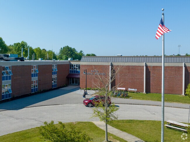 Saco Middle School serves students from 6-8.