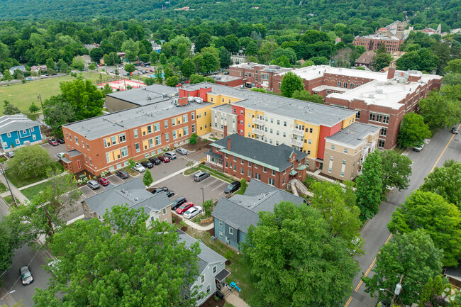 Immaculate Conception School is nestled inside a local apartment complex.