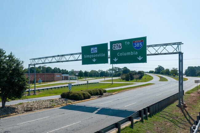 Mauldin sits close to the interstate with easy access to I-385.