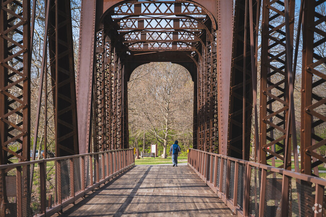 There are many bridges crossing the White River for Sky Park residents to enjoy.