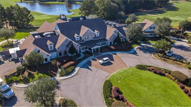 Clubhouse exterior aerial