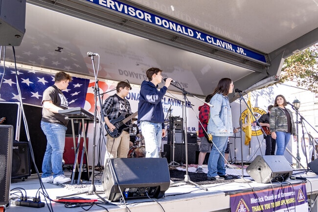 Local musicians rock the Merrick Fall Festival.