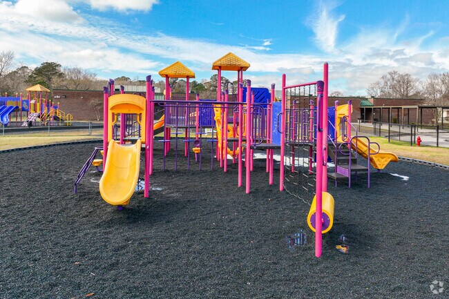 Boulder Bluff Elementary provides a lively playground for students to enjoy during the day.