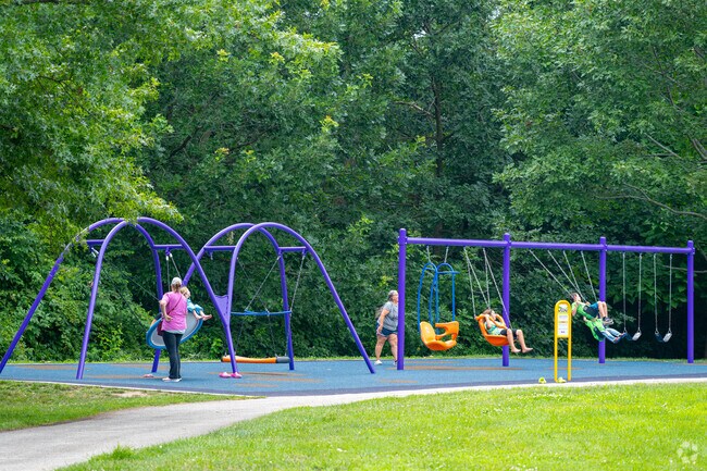 The large playground at Armstrong Park has equipment for every age of Cambridge Estates child.