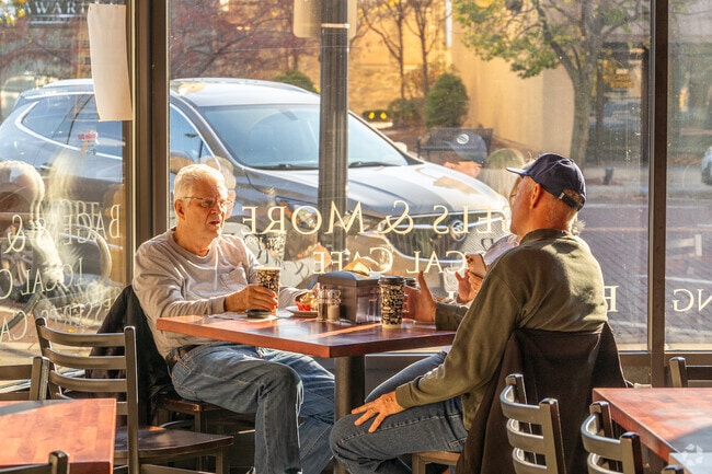Bagels & More in Downtown Beloit  offers flexible seating for personal or work meetings.
