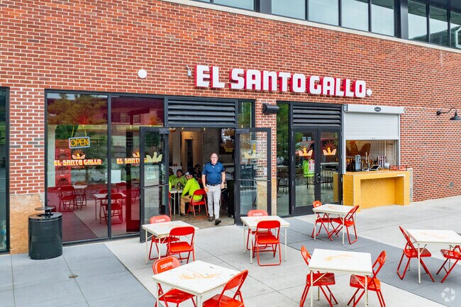 El Santo Gallo adds color and flavor to the area with festive outdoor seating and authentic bites that invite casual dinig and social gatherings.