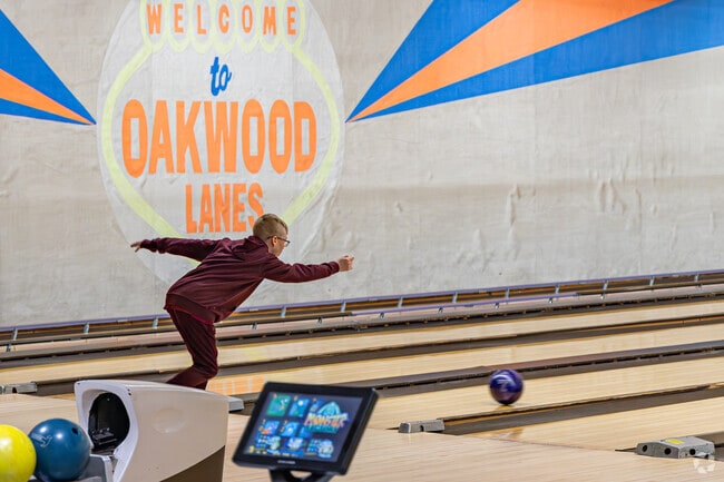 Oakwood Lanes in Washington Township is a lively 26-lane bowling alley with leagues & parties.