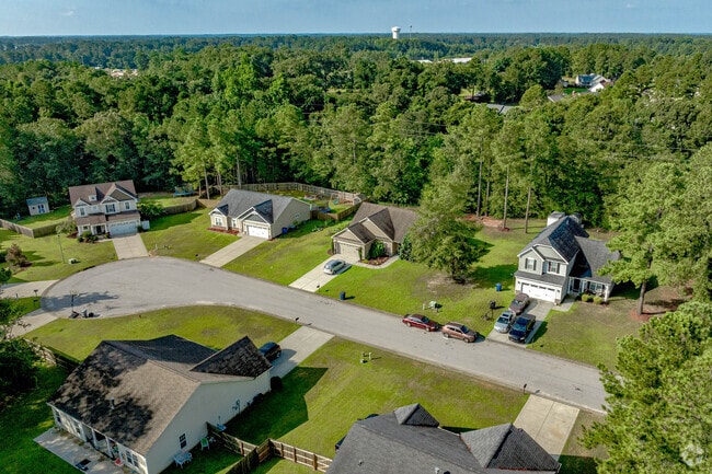 Homes in Rockfish have large green spaces between neighborhoods.