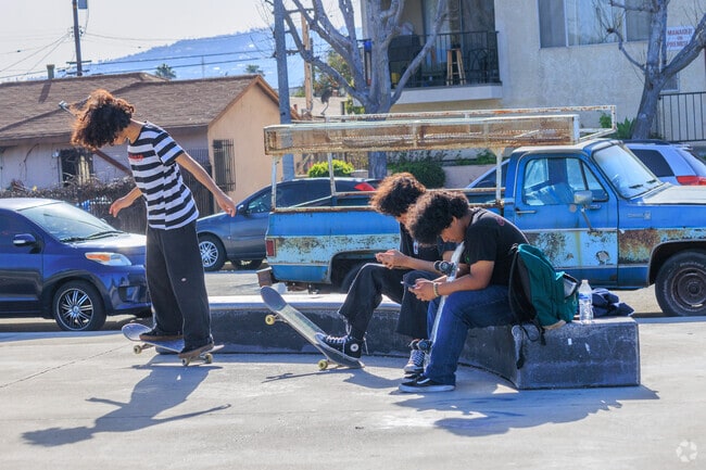 The Ambassador Skate Plaza is a favorite spot for after school skaters.