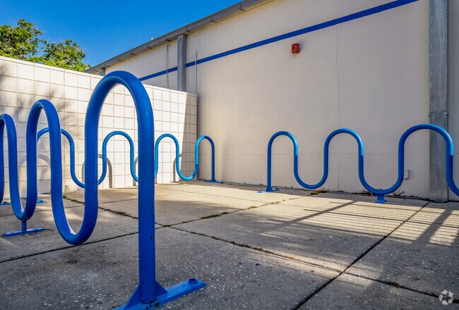 Pinellas Park Elementary School offers bike racks to its students.