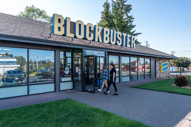 Bend is home to the last Blockbuster on the planet and it is located in the Orchard District.