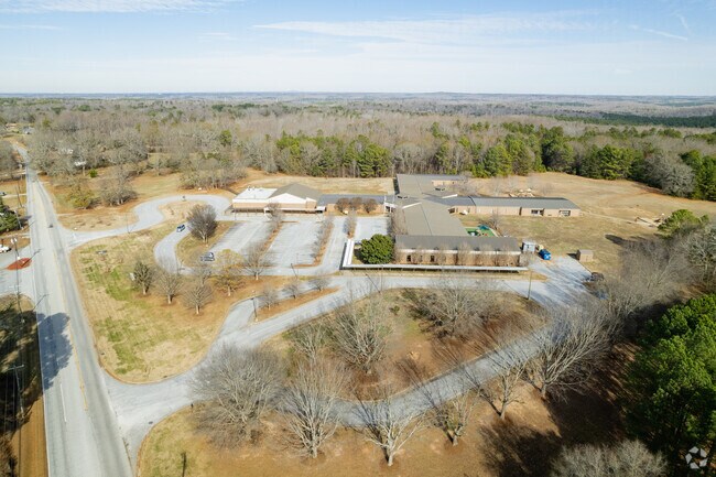 Aerial overview of Pauline Glenn Springs Elementary School