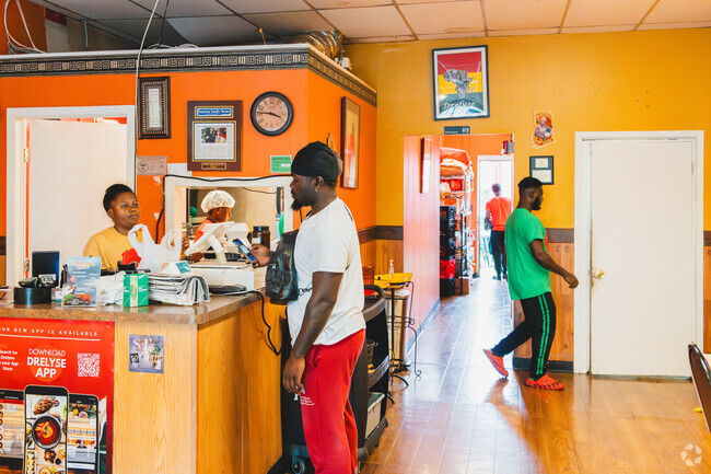 Drelyse African Restaurant is open for dine-in or carryout.