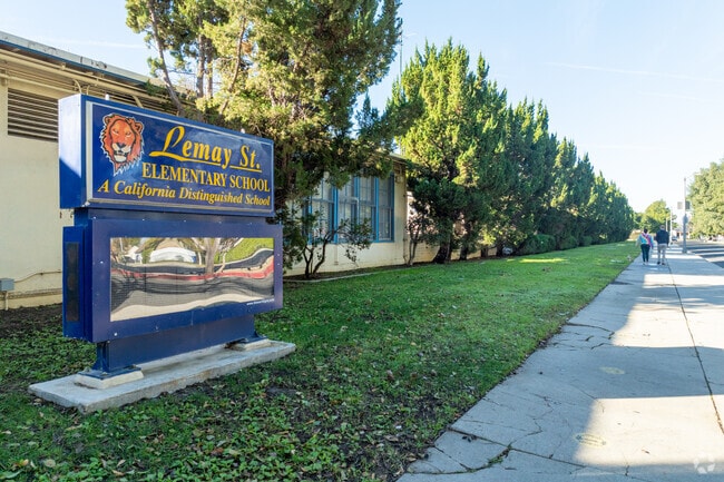 Lemay Street Elementary in a nook of a neighborhood.