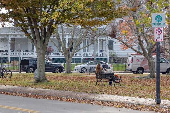 Newport has many parks and Touro Park is adjacent to the Old Beach neighborhood.