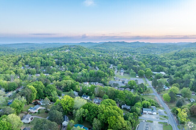 Beautiful mountain landscapes surround the quiet homes of Clay.