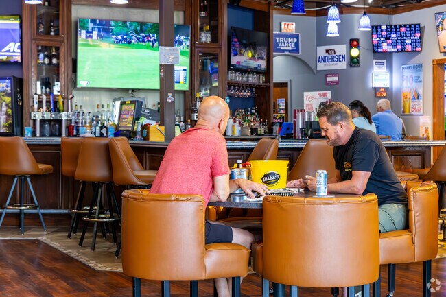 Enjoy a burger and a beverage at the Waterfall Lounge in Tiburon.