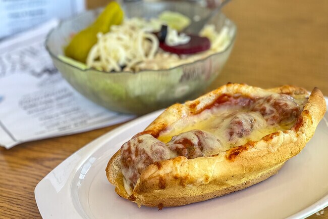 Meatball sub is a popular item on the menu at the Uptown Pizza in Boardman.