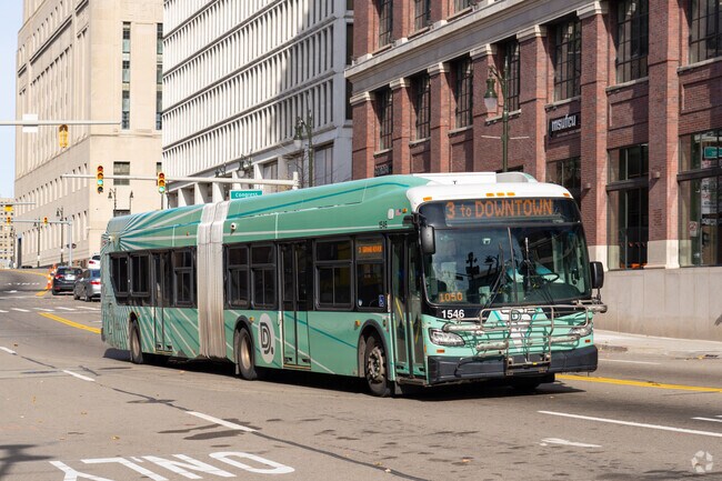 Hop on one of the buses along 7 Mile Rd in Greenfield and explore downtown Detroit.