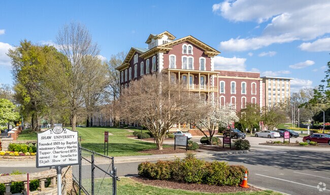 Olde East Raleigh is also near Shaw University, which is the oldest historically black university in the South.