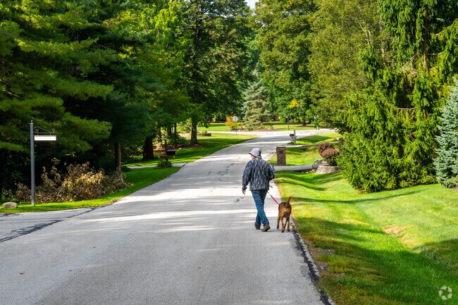 Moreland Hills is where every walk with furry friends is a great adventure.