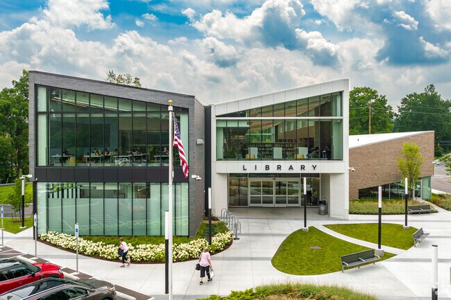 Gahanna Metropolitan Library is on Granville Street in Gahanna-Havens Corners.