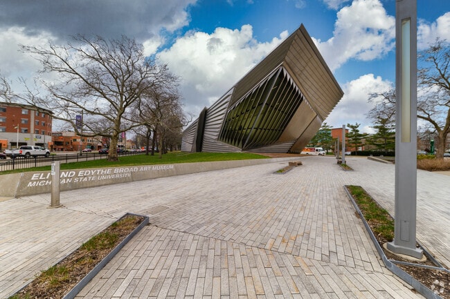 The MSU Broad Art Museum, by architect Zaha Hadid, makes a bold statement at MSU in East Lansing