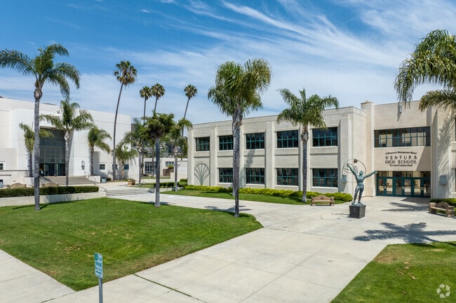 Ventura High School serves  students in grades 9th through 12th and received a A- from Niche.