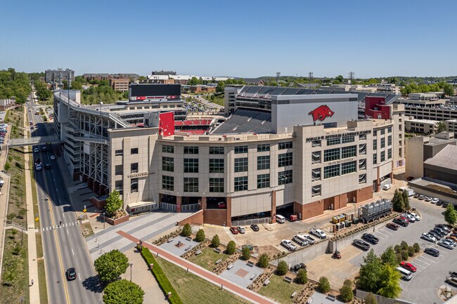 Donald W. Reynolds Razorback Stadium is an American football stadium in Fayetteville.