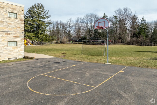 Children can challenge each other to basketball at St. John's Lutheran School in Lannon, WI.